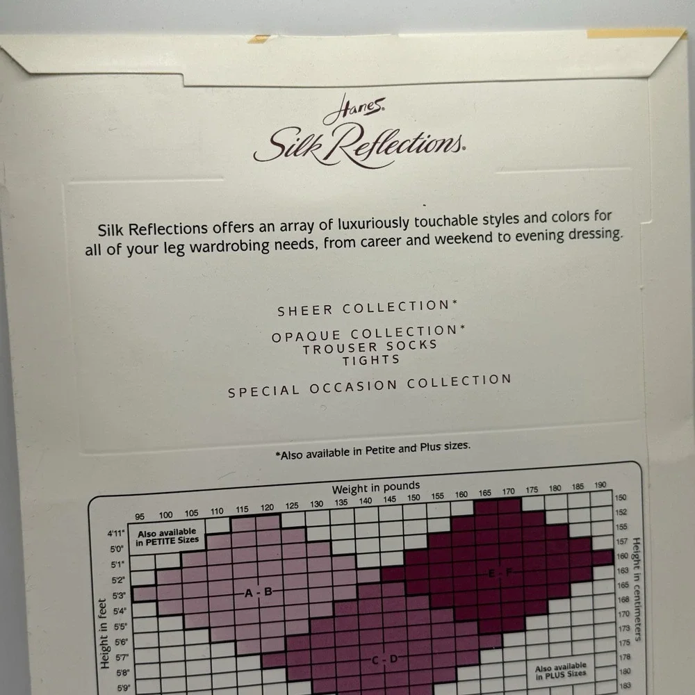 Hanes Silk Reflections 718 AB Barely Black Silky Sheer Control‎ Top Pantyhose